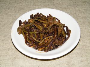 고사리 새싹, 조리된 요리.