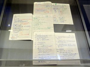 《아가능불회애니》의 시나리오 원고