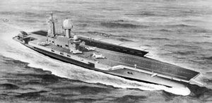 제안된 항공모함의 공식적인 예술가 인상