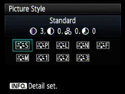 디지털 카메라의 그림 메뉴