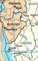 키고마 지역 대부분을 보여주는 말라가라시 강