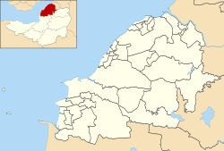 노스서머싯 내의 행정구역 지도