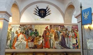 크루여의 스칸데르베그 박물관에 있는 레저 동맹 그림.