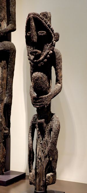 목생 양치류로 만들어진 정령의 상(가우아 섬, 19세기)