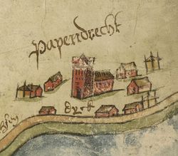 1615년 파펜드레흐트 상세 지도