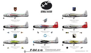 F84 E&G 썬더제트 프랑스 공군 1951–1955