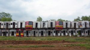 치카움에 있는 퇴역한 도쿄 메트로 6000계 6112편성