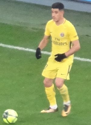 베르치체가 파리 생제르맹에서 경기하는 모습, 2018년