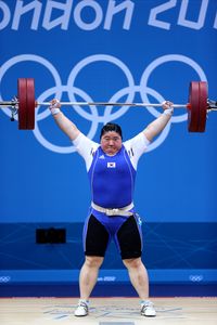 올림픽 챔피언 장미란 여자 +75 kg 방어전
