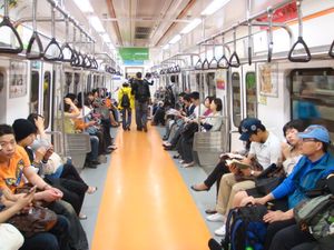 불연재 개조 후의 차내