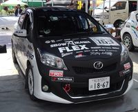 TGR 랠리 챌린지에서 아이카와 쇼가 운전하는 토요타 비츠