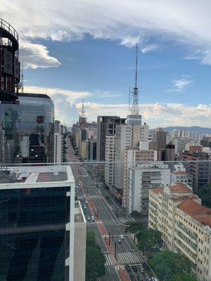 SESC 건물 전망대에서 바라본 파울리스타 거리