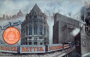 1907년 "더 크고, 더 바쁘고, 더 나은 보스턴" 캠페인 광고