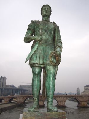 스코페, 북마케도니아에 있는 페르세우스 동상