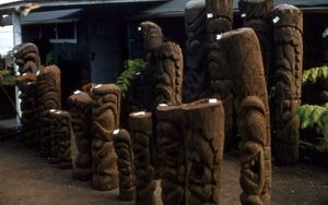 티키 조각상 상점, 하와이, 1959년경