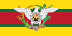 체디 자간 대통령 깃발.