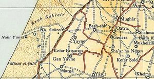 게데라 1945 1:250,000 지도