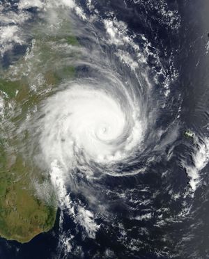 2월 21일 마다가스카르에 접근하는 사이클론 프레디