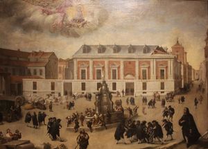 17세기 말, 카사 데 라 비야 건설 공사 중의 아토차 성모의 기적