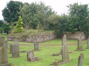 1800년에 지어져 1965년에 철거된 배리 구 교구 교회.