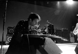 1991년 일본 도쿄에서 소닉 유스와 함께한 리 레날도