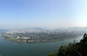 랑중 고대 도시 조감도