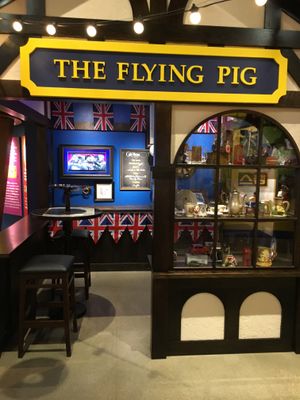 이 스케치는 미네소타주 오스틴에 있는 스팸 박물관에 전시되어 있다. 사진: 플라잉 피그 펍 (영국 섹션)