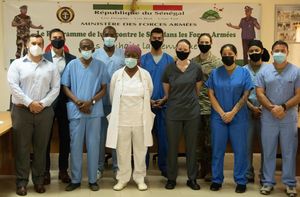 2021년 7월 세네갈 우아캄 군병원 의료진