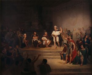 Rodrigo Gutiérrez의 틀락스칼란 정부 묘사, 1875