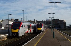 로스토프트 기차역의 기차