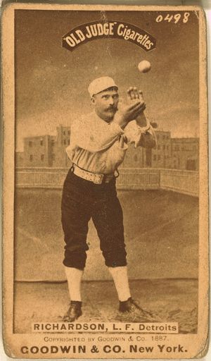 1887년경 디트로이트 유니폼을 입은 리처드슨
