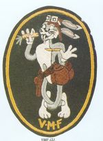 VMF-121 시절의 부대 로고