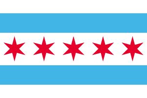 다섯 번째 별이 추가된 시카고 시기 가상 버전