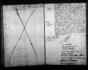 루이 조제프 자비에 프랑수아의 출생 증명서