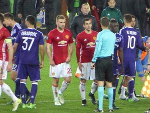 오브라도비치(등번호 37번) 2017년 맨체스터 유나이티드전