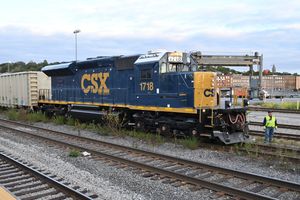 매사추세츠주 우스터에 있는 CSX ET23DCM (SD23T4) 기관차