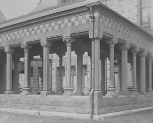 트리니티 교회 구조의 상세도를 나타내는 사진, 1877년부터 1898년경