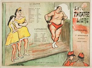 자유 극장 첫 공연(Le Grappin, l'Affranchie, 1892–93) 포스터