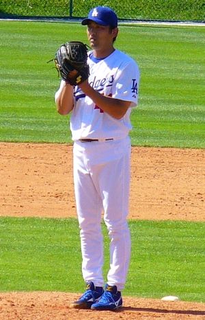 2007년 로스앤젤레스 다저스에서 뛰는 사이토