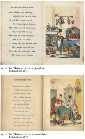 쉔크만의 즈바르터 피트 묘사 비교 (1845년 초판과 1850년 개정판)