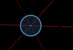 삼각형의 내각 이등분선은 내심이라고 하는 한 점에서 공점선으로 만난다.
