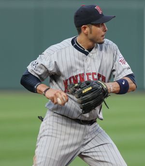 바틀렛이 2006년 미네소타 트윈스에서 뛰는 모습