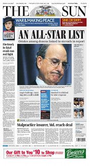 미첼 보고서 발표는 발표 다음 날 볼티모어 선의 머릿기사로 보도되었다.