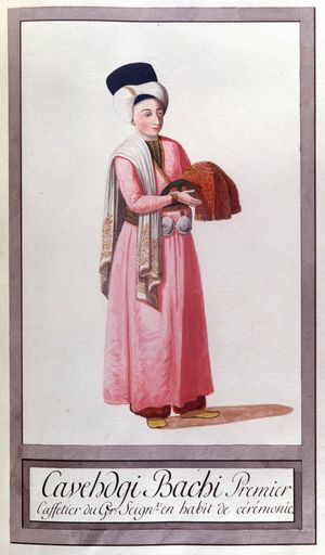  (대영 박물관) 술탄의 의례복을 입은 수석 커피 요리사