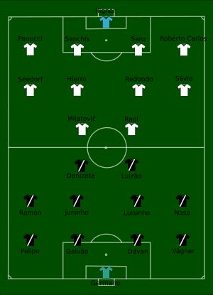 레알 마드리드와 바스쿠 다 가마의 경기 모습