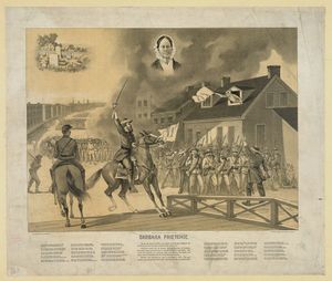 바바라 프리치를 묘사한 1896년 인쇄물