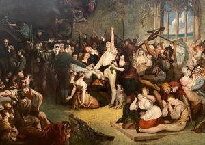 "The Installation of Captain Rock", Daniel Maclise, 1834