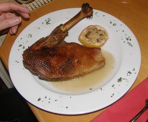 오리 다리 콩피