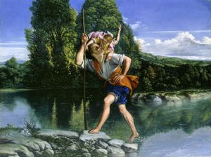 오라치오 젠틸레스키의 성 크리스토포로스의 풍경