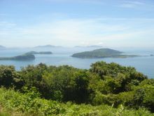 오지카 제도. 오지카섬 마쓰바라 공원 부근에서 바라본 모습